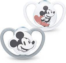 Nuk Space Sucette Mickey Sil 6-18M 2un