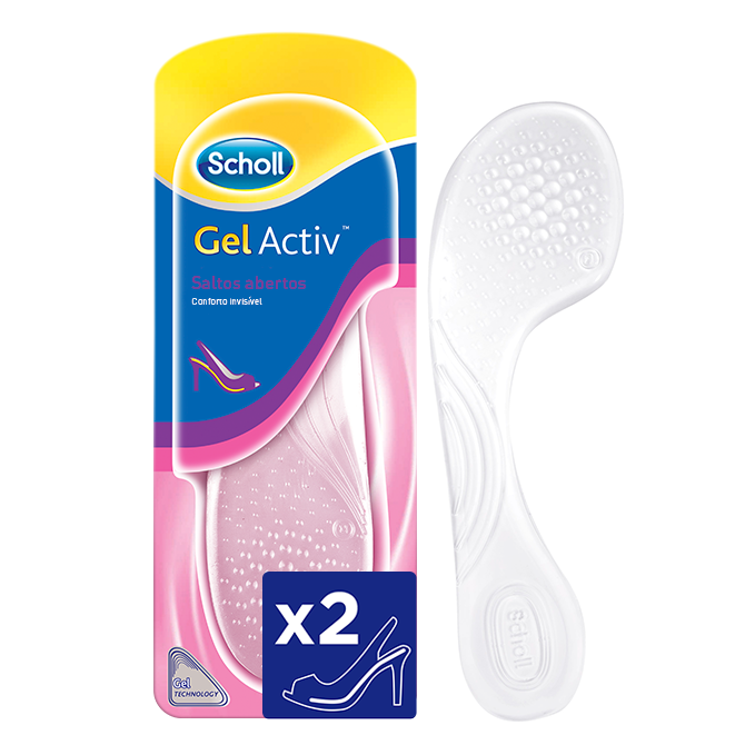 Scholl Gelativ Palmilhas Sapatos Abertos
