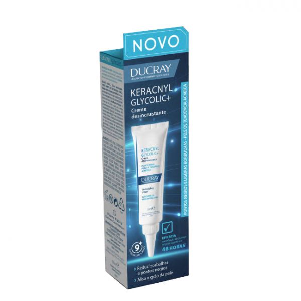 Ducray Keracnyl Glycolic Cream - 30ml