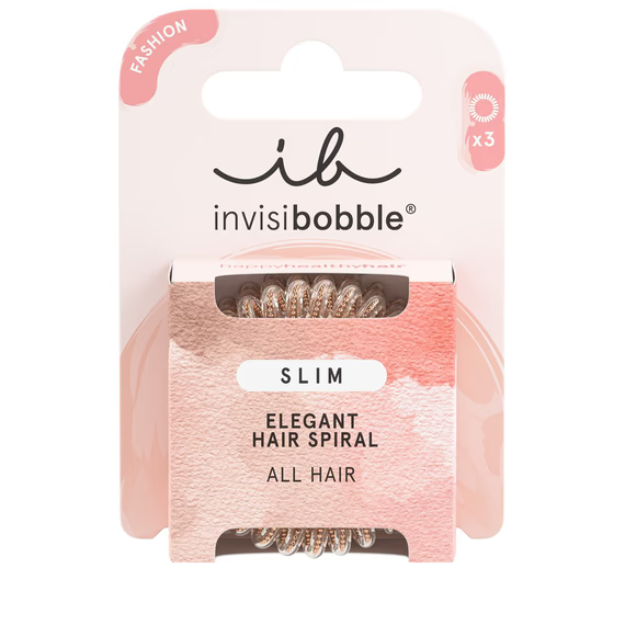 invisibobble Slim Of Bronze and Beads  x3