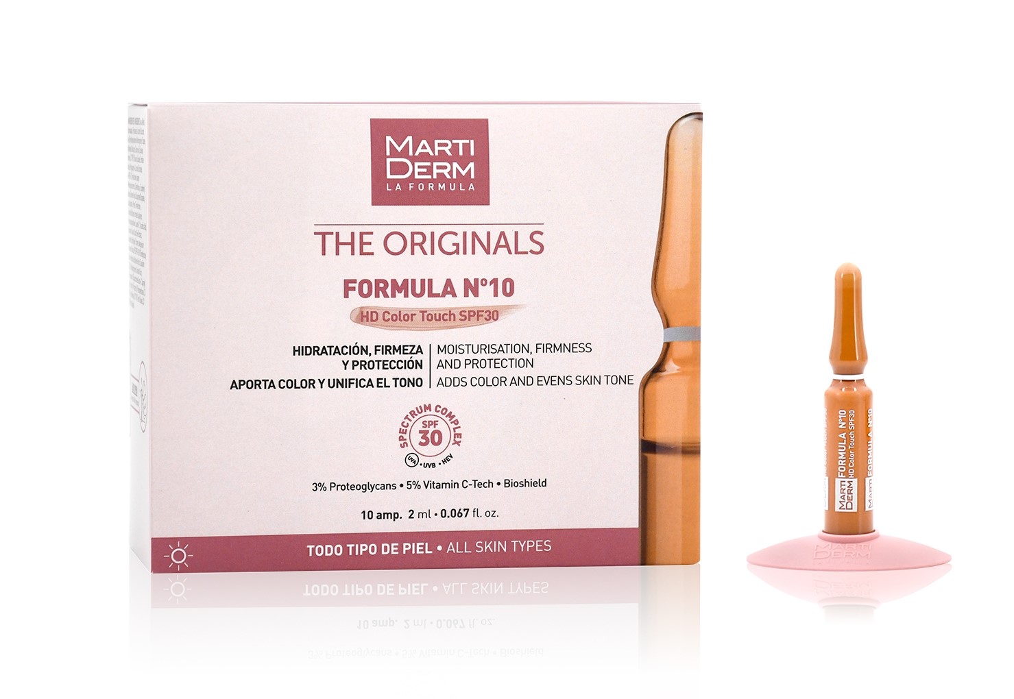 Martiderm Formule N10 Hidr Color Touch SPF30 10amp