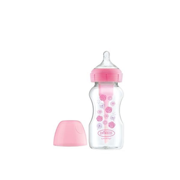 Dr. Browns Anti-Kolik Options+ Lätzchen 0M+ Rosa 270ml